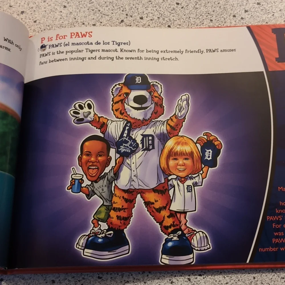 The ABC's of Detroit Tigers Baseball Hard Cover Book